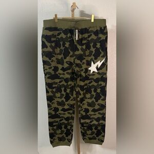 A Bathing Ape BAPE 1st Camo Sweatpants Green | Size 2XL | NWT